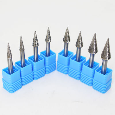 品質  Cone Shape Abrasive Tungsten Carbide Rotary Burr YG7 Grade Supplied Carbide Grinding Burrs for Hardened Steel 工場