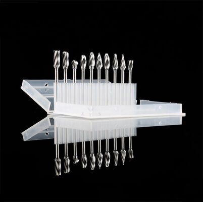 良い価格 10個 1/8インチシャンク アルミカット タングステンカーバイドロータリーバー 3*6mmヘッド付き 金属彫刻用 オンライン