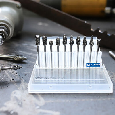 良い価格 10個セット 1/8インチ・シャック直径 タングスタム・カービッド 精密金属加工用のローータリー・バーとカッターファイル オンライン