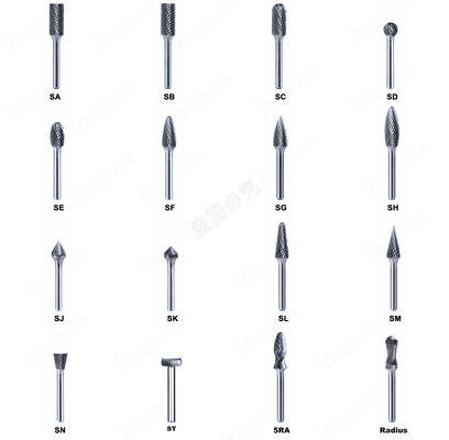 品質 精密デブーリングのための1/4インチ・シェンクとポーリングされた表面のシンテレートワルガム・カービッドローટરી・バー 工場