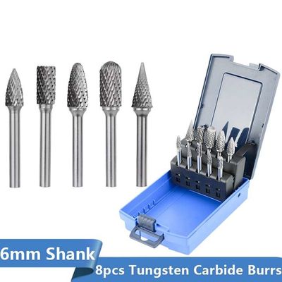 良い価格 磨くタングステンの回転式ぎざぎざを刻むことをひく金属木は10pcs 6mmを置いた オンライン